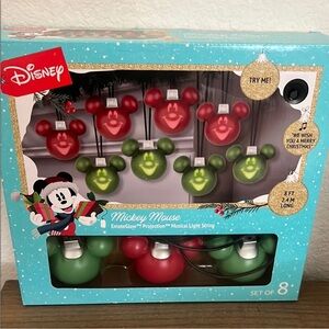 NWT Disney Christmas Mickey Mouse Musical Light String